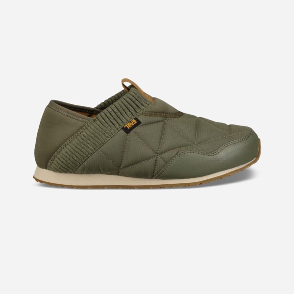 Hungary Teva Ember Moc - Női Slip On Olivazöld - 613-RNSPB